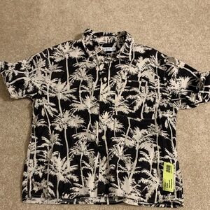 Zara Tropical Print Shirt